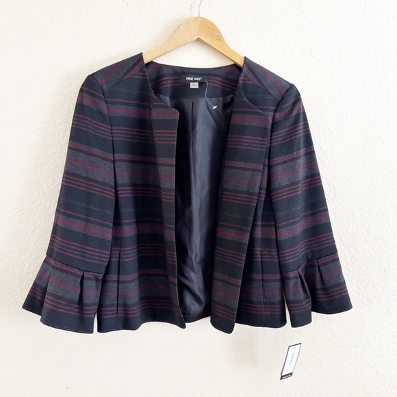 Nine West Stretch Blazer jacket Size 8 NEW - Picture 2 of 10